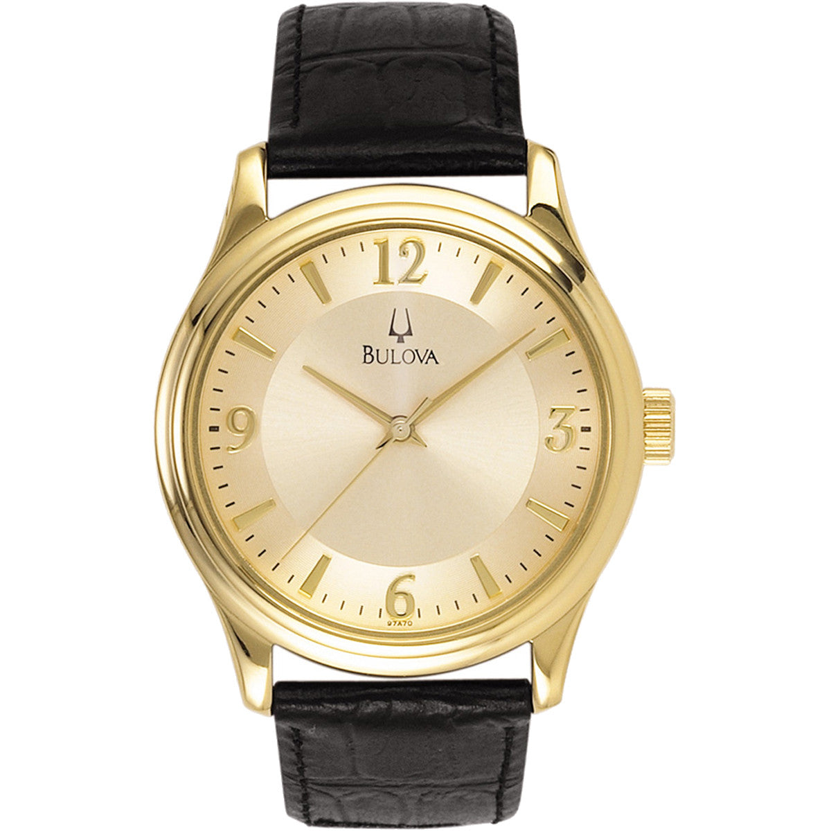 97A70 Reloj Bulova Corporate de caballero pulsera de cuero
