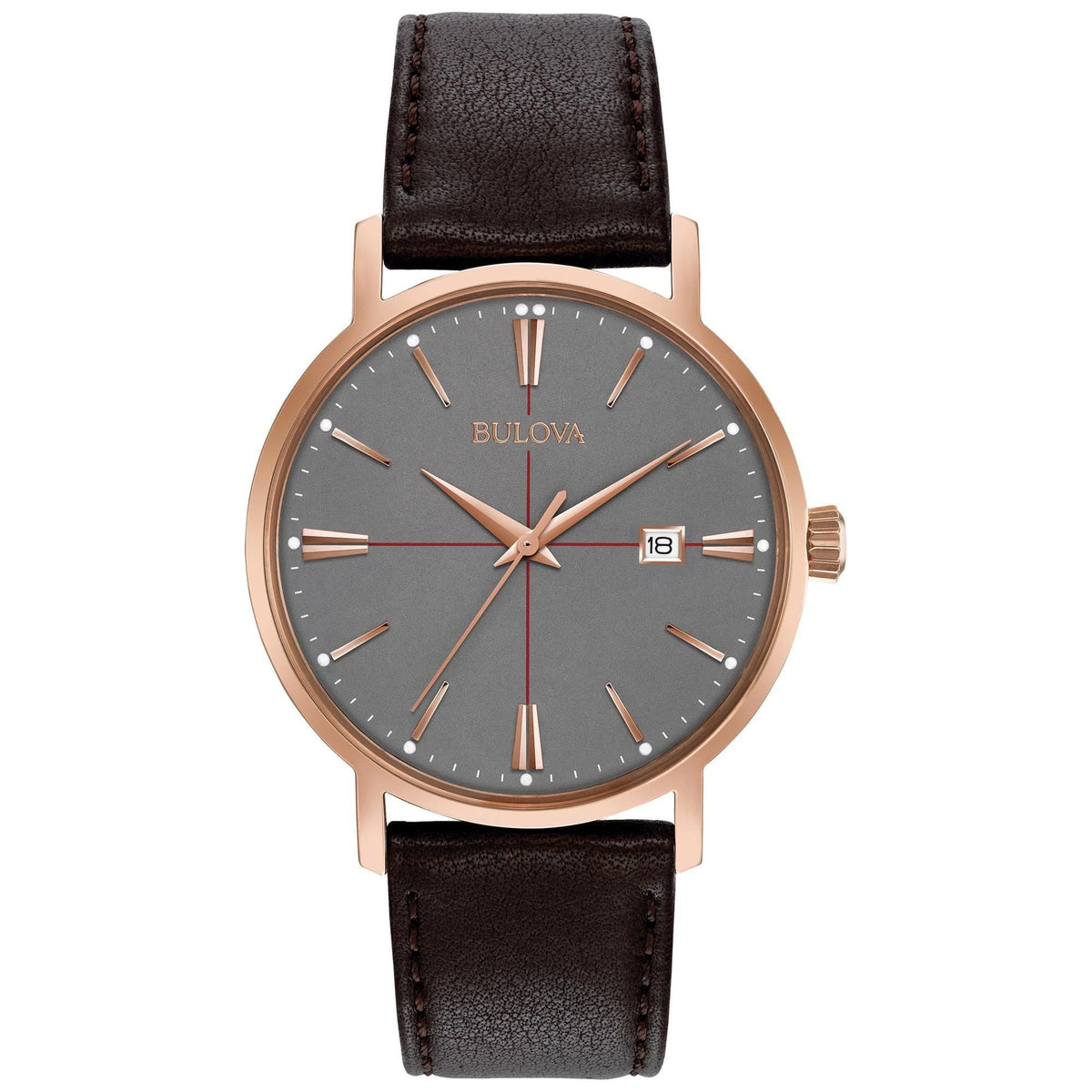 97B154 Reloj Bulova Classic Unisex correa de cuero