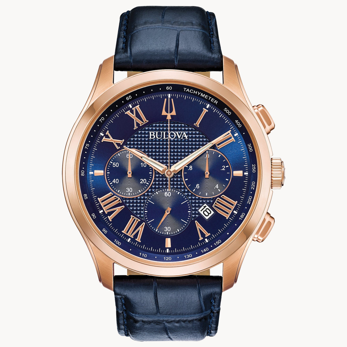 97B170 Reloj Bulova Wilton de hombre pulsera de cuero