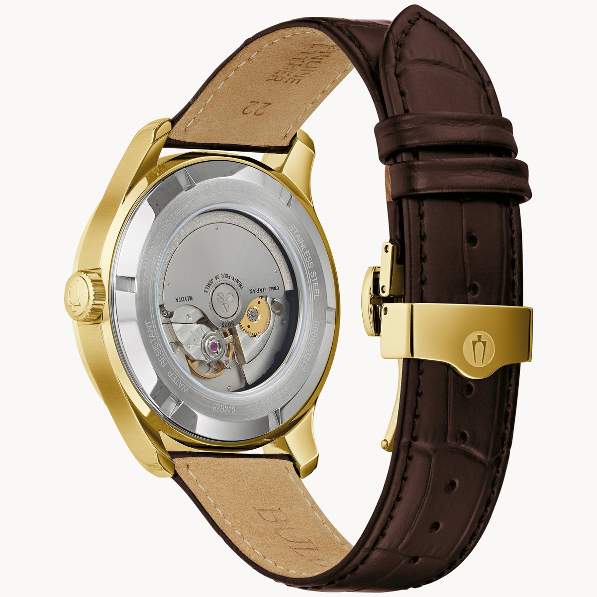 97B210 Reloj Bulova Wilton de hombre correa de piel