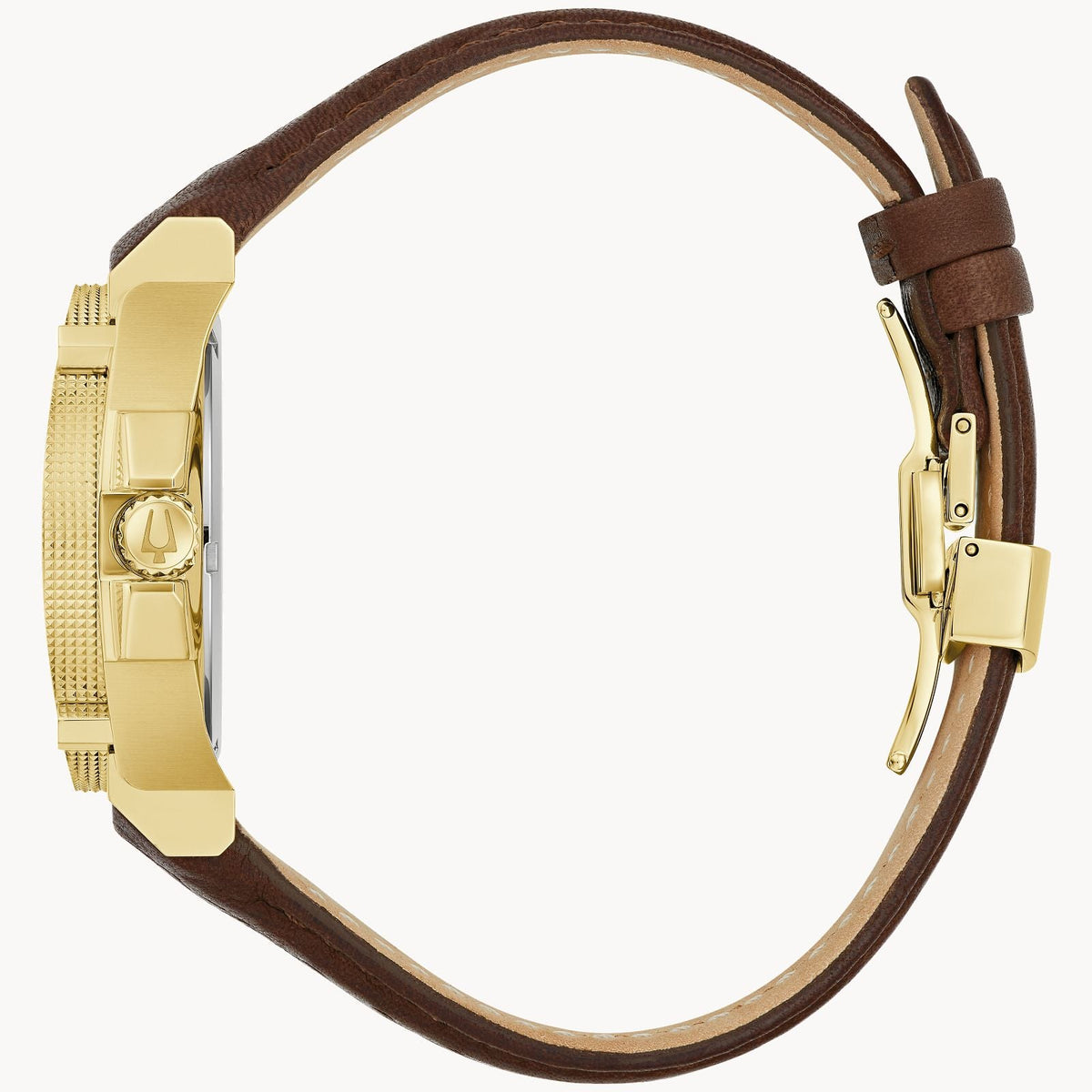 97B216 Reloj Bulova Icon de caballero pulsera de cuero 40 mm