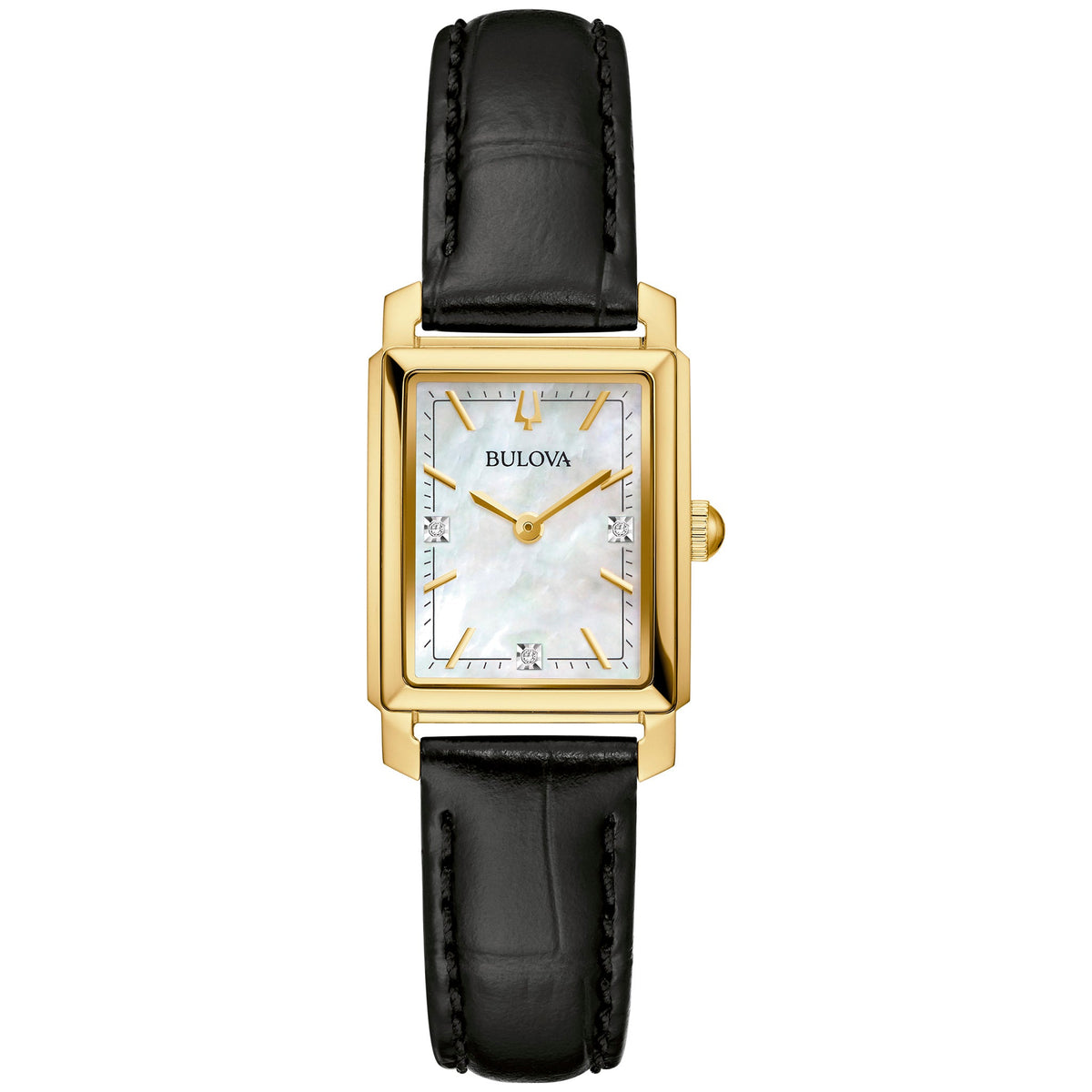 97P166 Reloj Bulova Sutton de dama correa de piel 21 mm