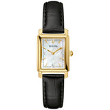 97P166 Reloj Bulova Sutton de dama correa de piel 21 mm