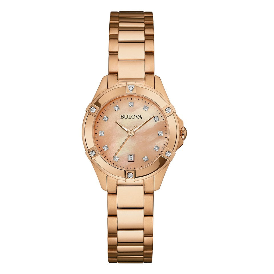 97W101 Reloj Bulova Classic de señorita correa de metal
