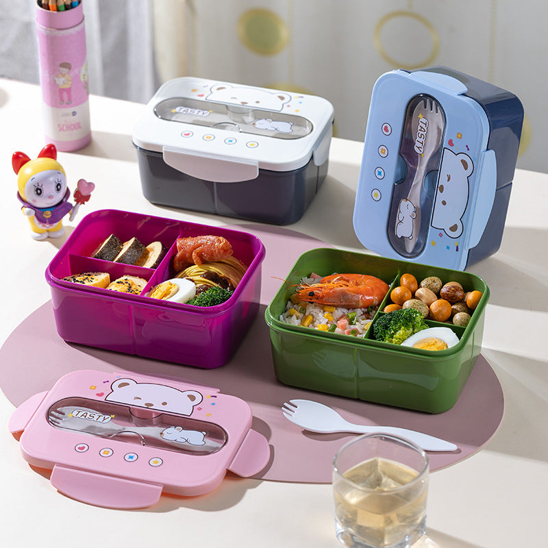 DM6026B Lonchera infantil con cubiertos