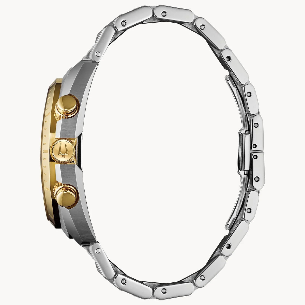 98A157 Reloj Bulova Curv de hombre correa de metal 43 mm