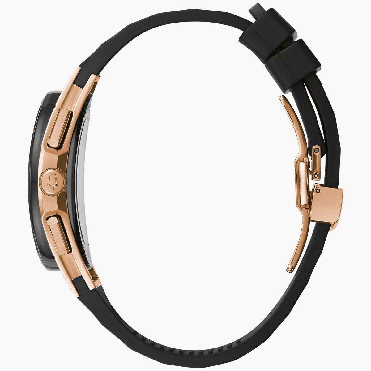 98A185 Reloj Bulova Curv de hombre correa de caucho