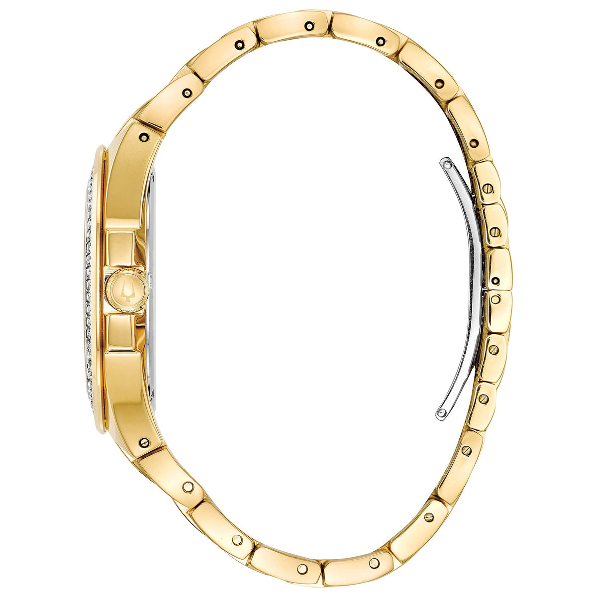 98B174 Reloj Bulova Cristal de hombre pulsera de metal