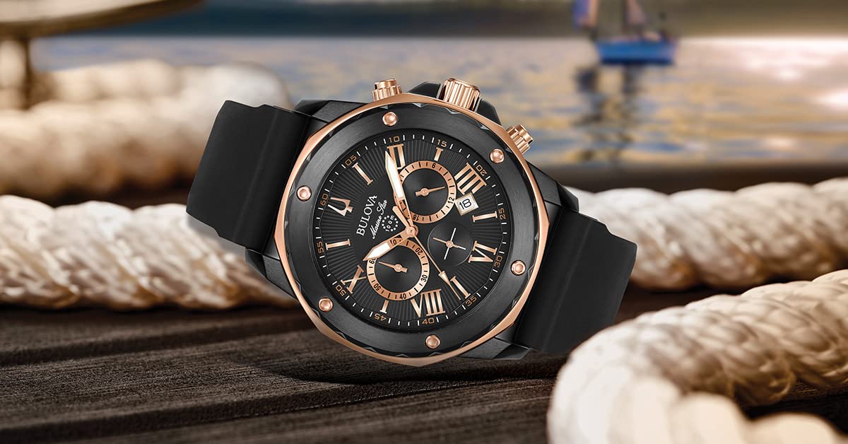 98B307 Reloj Bulova Marine Star de hombre correa de caucho