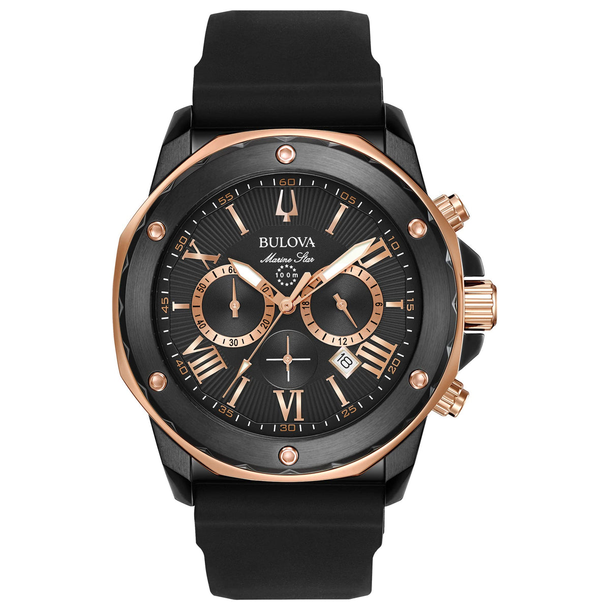 98B307 Reloj Bulova Marine Star de hombre correa de caucho