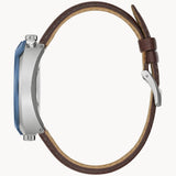 98B390 Reloj Bulova Parking Meter de hombre pulsera de cuero 43 mm