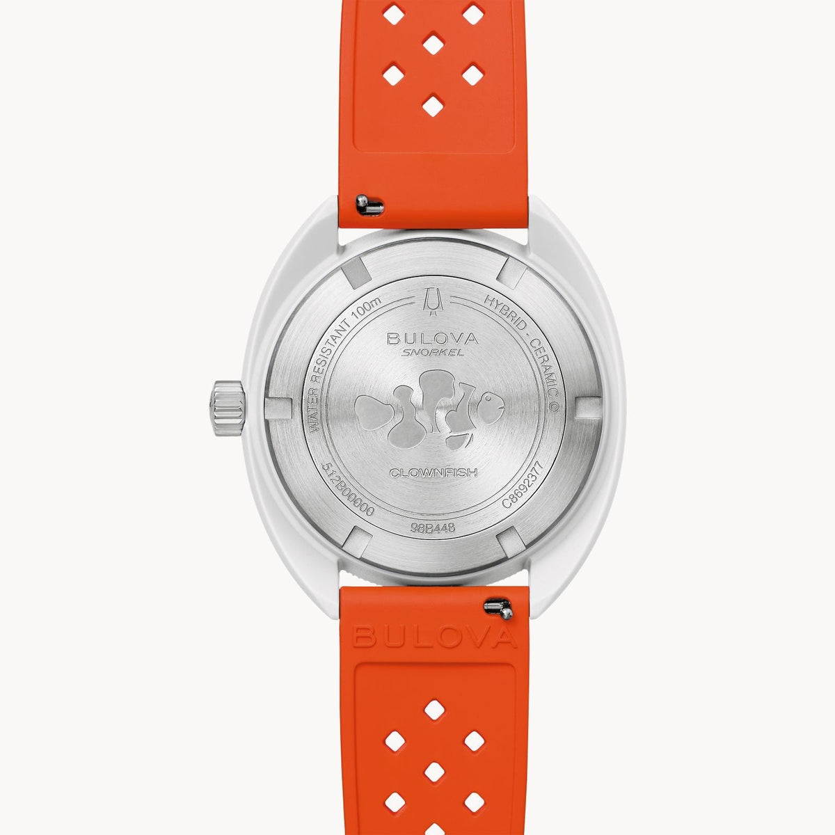 98B448 Reloj Bulova Snorkel Unisex pulsera de caucho 41 mm