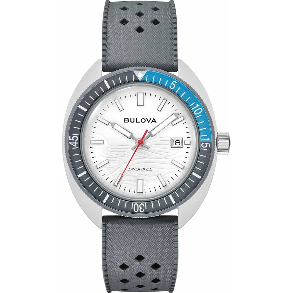 98B449 Reloj Bulova Snorkel de hombre pulsera de caucho 41 mm