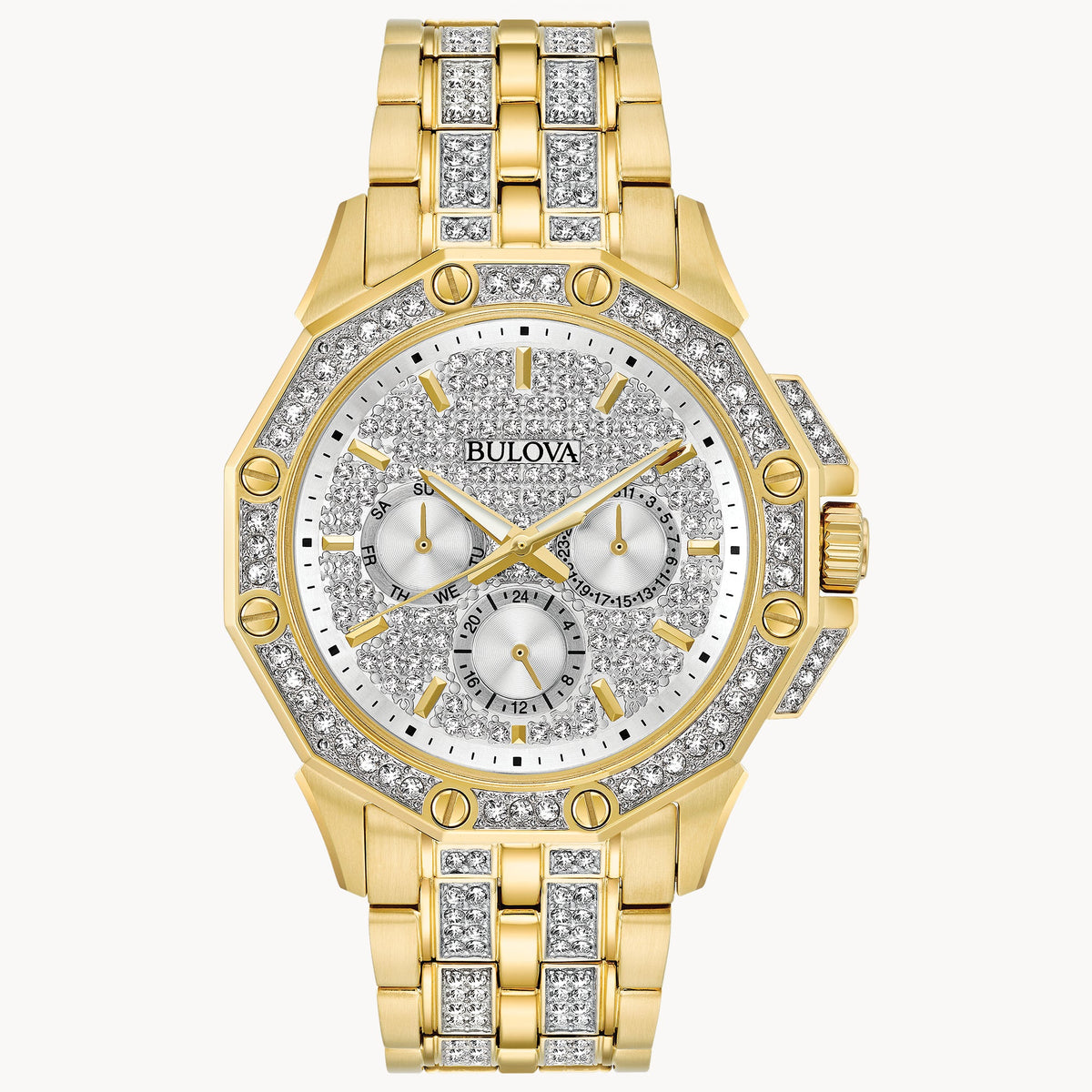 98C126 Reloj Bulova Octava de hombre pulsera de metal 42 mm