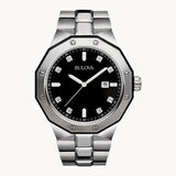 98D103 Reloj Bulova Diamond de hombre correa de metal