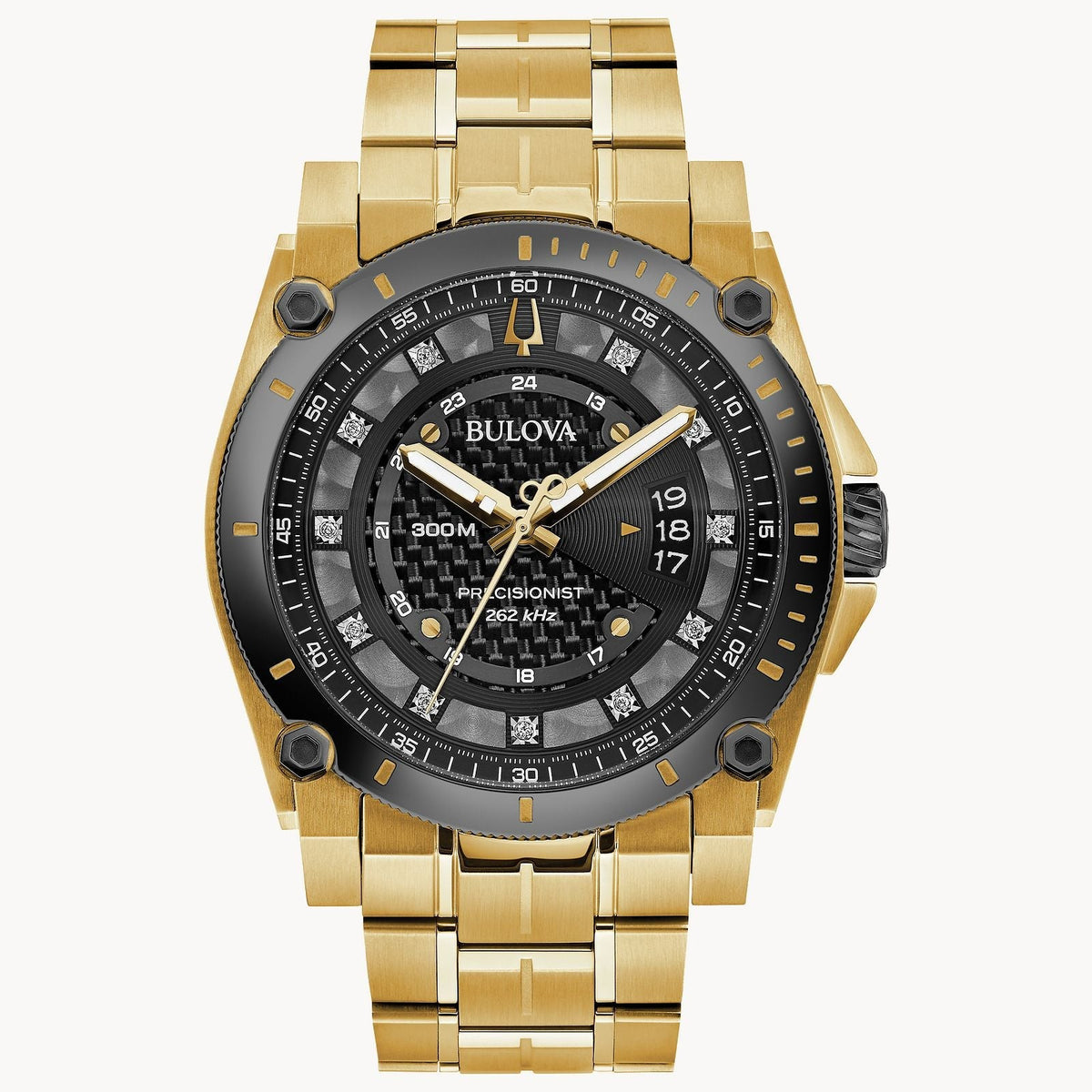 98D156 Reloj Bulova Icon de caballero pulsera de metal