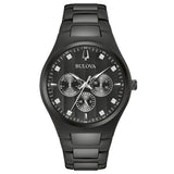 98D173 Reloj Bulova Diamond Accent de caballero pulsera de metal