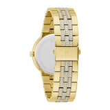 98K102 Reloj Bulova Crystal de hombre correa de metal