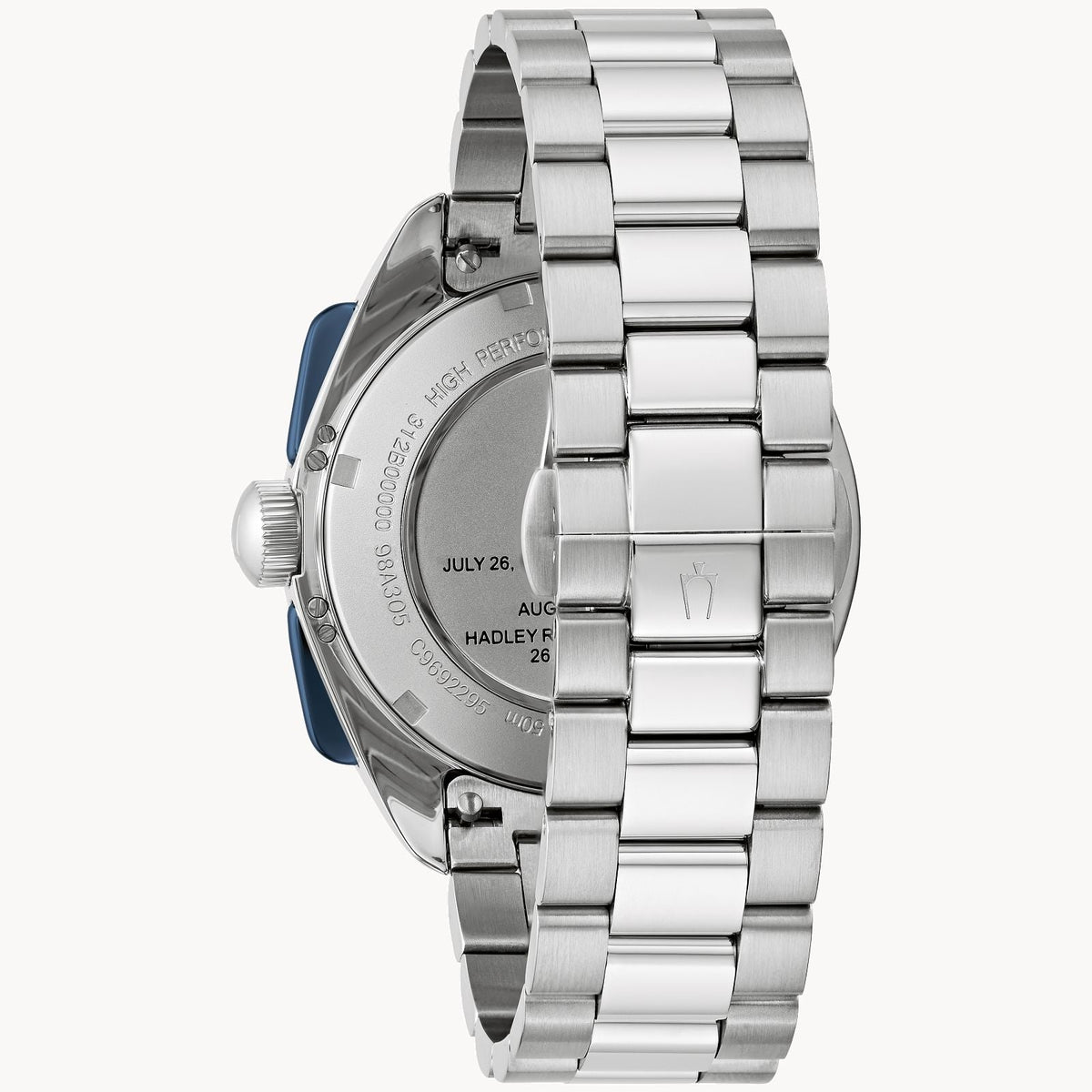 98K112 Reloj Bulova Lunar Pilot de hombre correa de acero inoxidable 43.5 mm