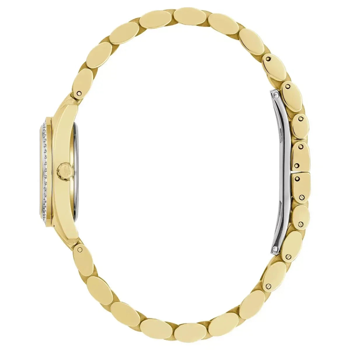 98L315 Reloj Bulova Cristal de dama pulsera de metal
