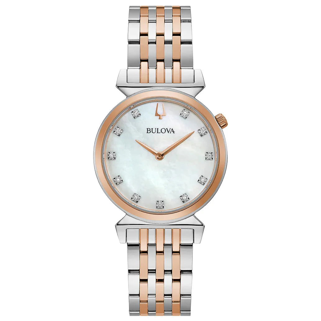 98P192 Reloj Bulova Regatta de dama pulsera de metal 30 mm