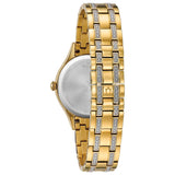 98X119 Reloj Bulova Crystal de dama pulsera de metal