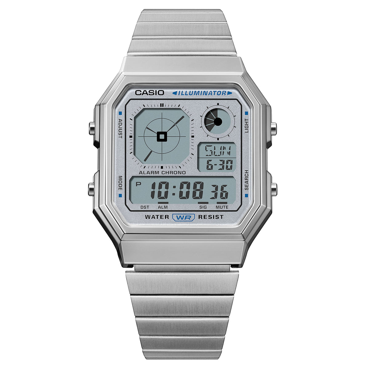 A130WE Casio de hombre pulsera de metal