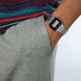 A158W Reloj Casio para hombre pulsera de metal
