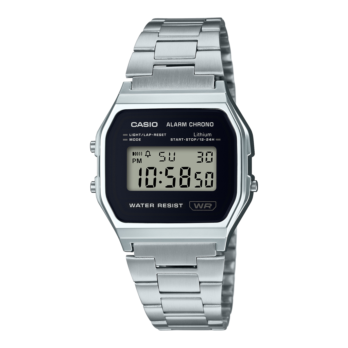 A158W Reloj Casio para hombre pulsera de metal