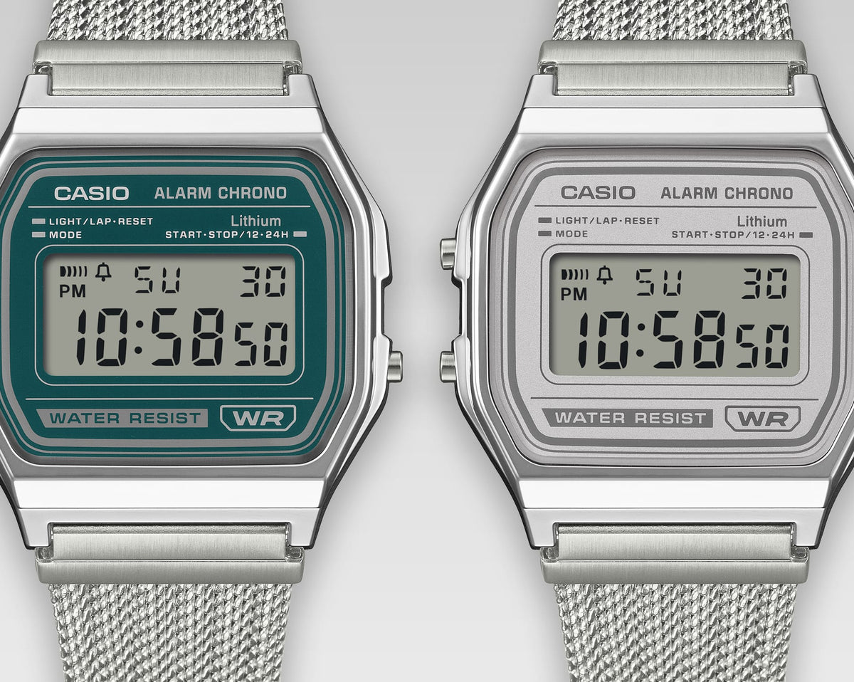 A158WEM Reloj Casio unisex correa mesh
