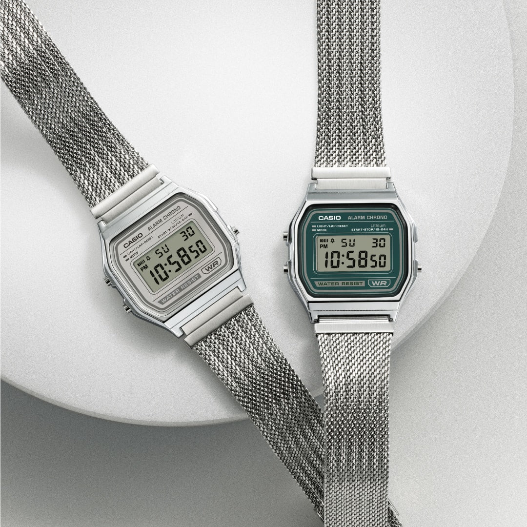 A158WEM Reloj Casio unisex correa mesh