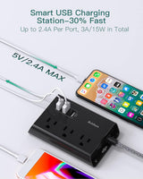 AD5005B Regleta Addtam con 3 puertos USB