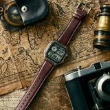 AE-1200 Casio Reloj para caballero pulsera de piel