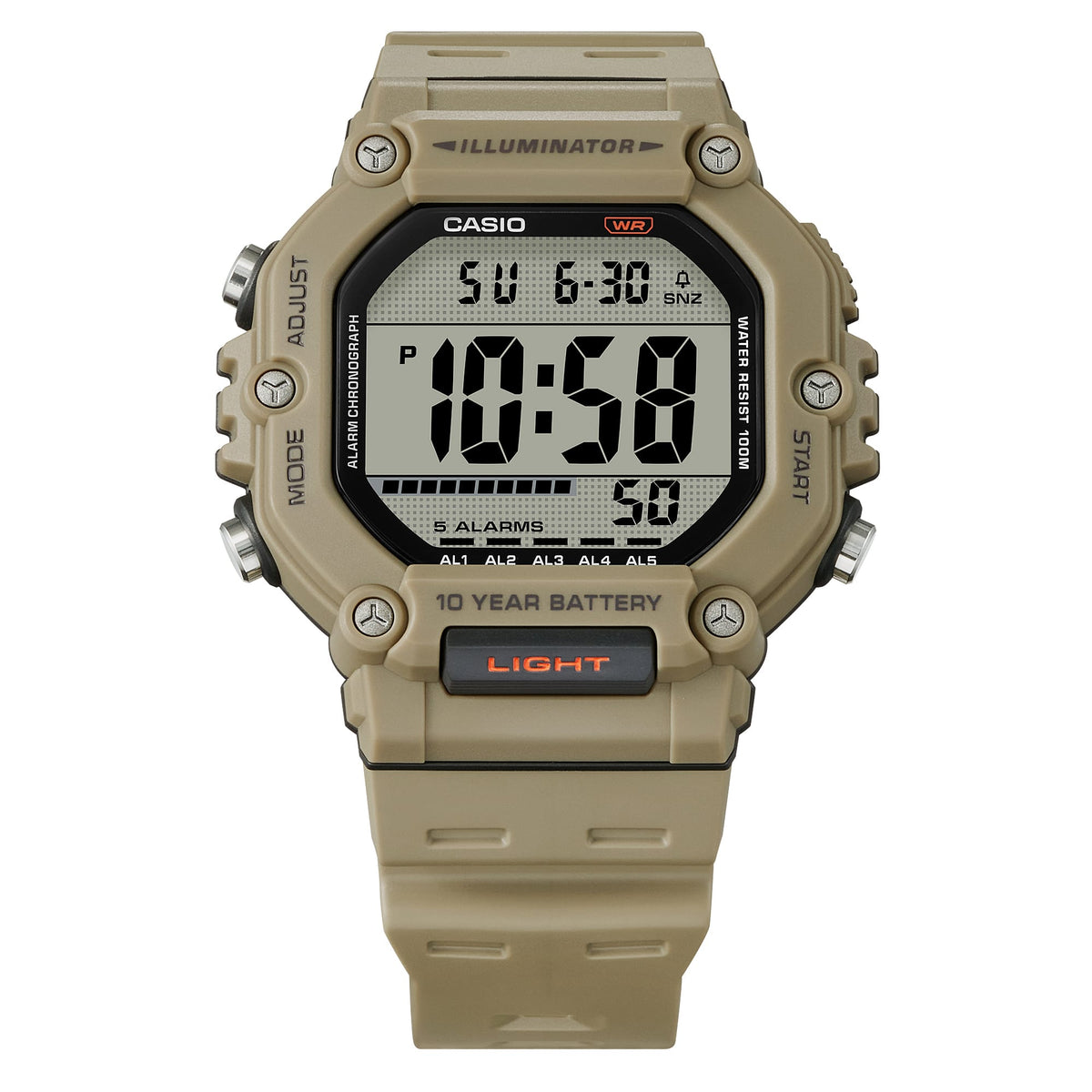 AE-1600 Reloj Casio unisex correa de resina