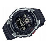AE-2000 Reloj Casio para Hombre Banda de Caucho Digital Illuminator Hora Mundial 10 Años de Batería