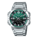 AMW-870D Reloj Casio pulsera de metal doble