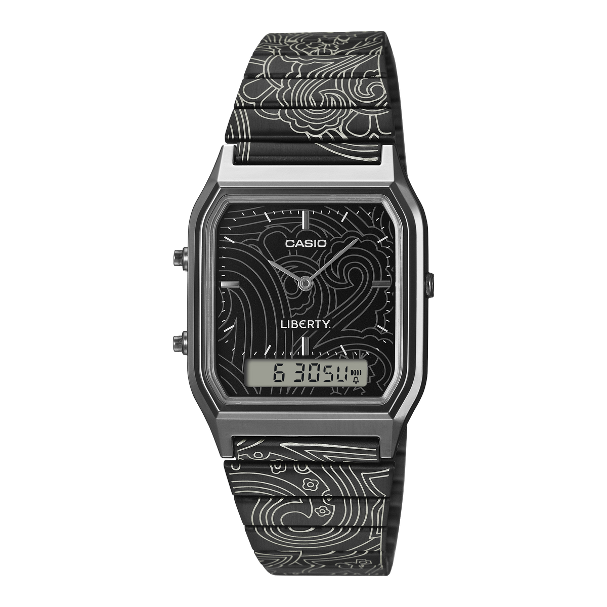 AQ-230 Reloj Casio x Liberty unisex correa de metal