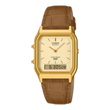 AQ-230EG Reloj Casio de caballero correa de piel