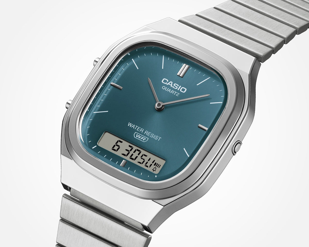 AQ-240 Reloj Casio de dama pulsera de metal
