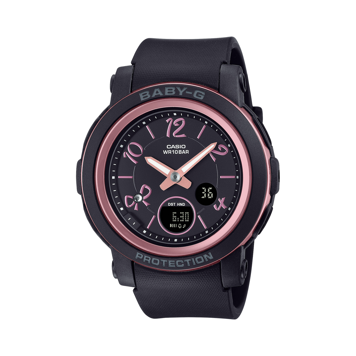 BGA-290 Reloj Baby-G de dama pulsera de resina doble hora