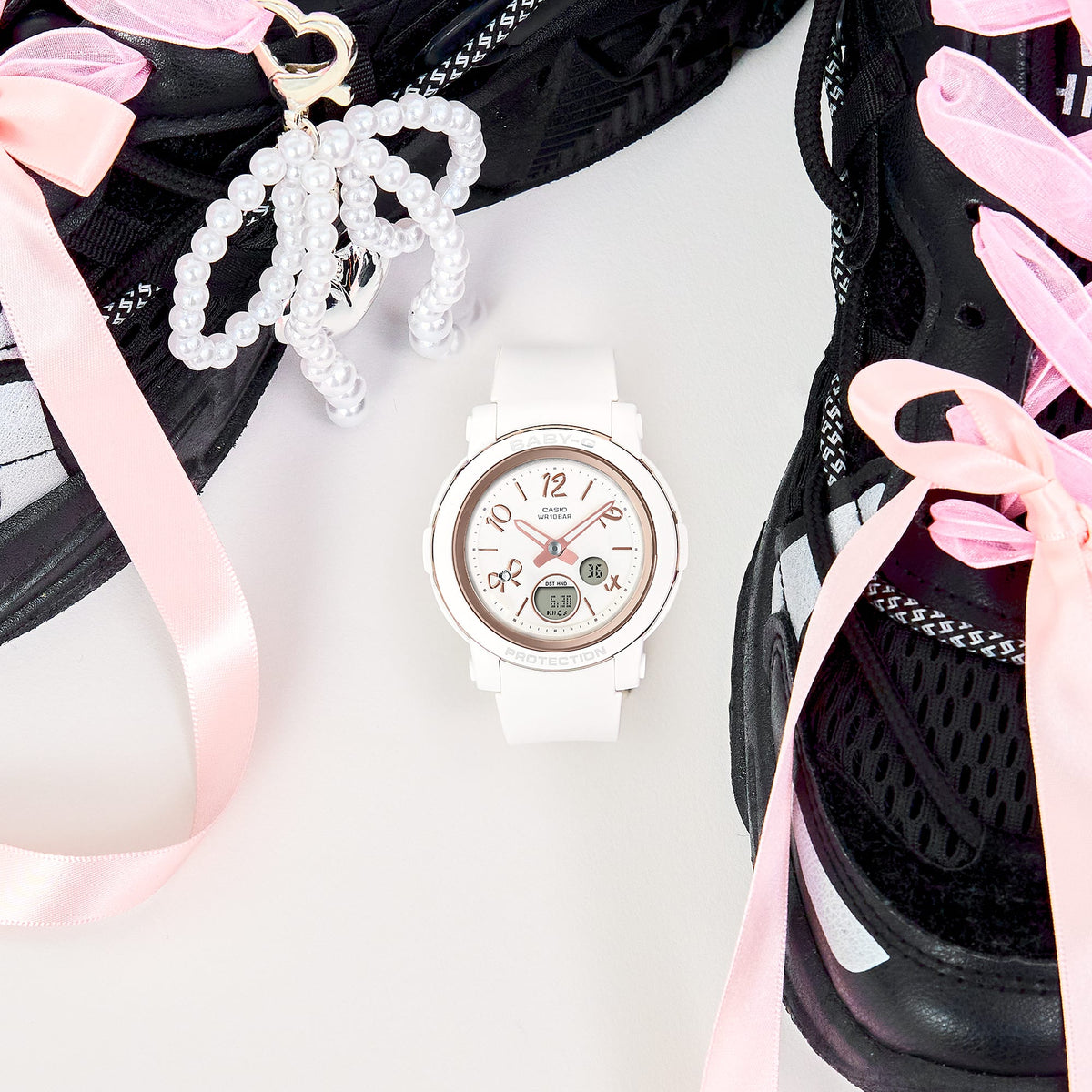 BGA-290 Reloj Baby-G de dama pulsera de resina doble hora