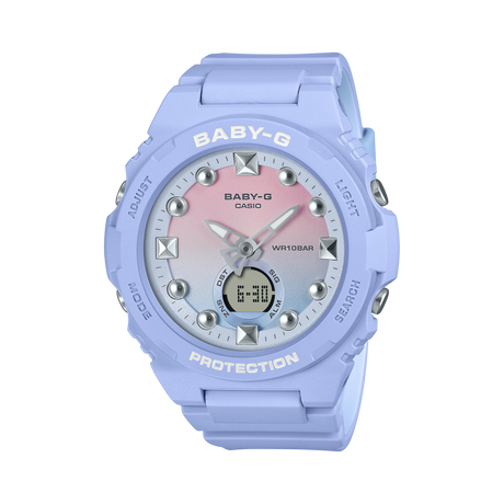 BGA-320-1A Baby-G Reloj Doble hora Pulsera de Caucho para dama