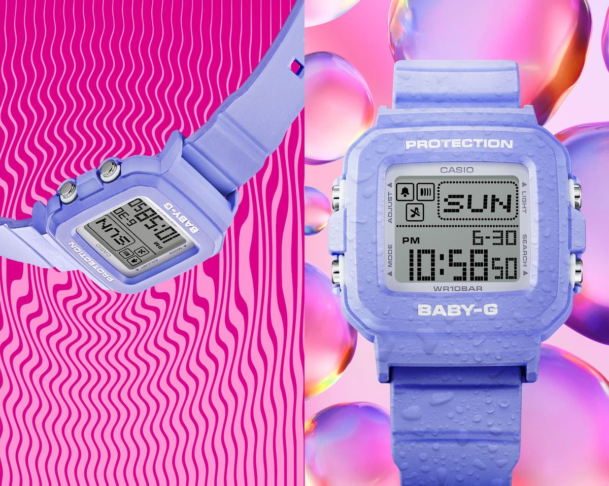 BGD-10K Reloj Baby-G Digital para Mujer pulsera de caucho
