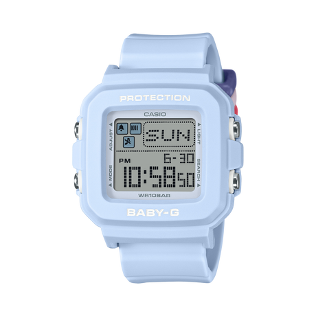 BGD-10 Reloj Baby-G de dama pulsera de caucho digital