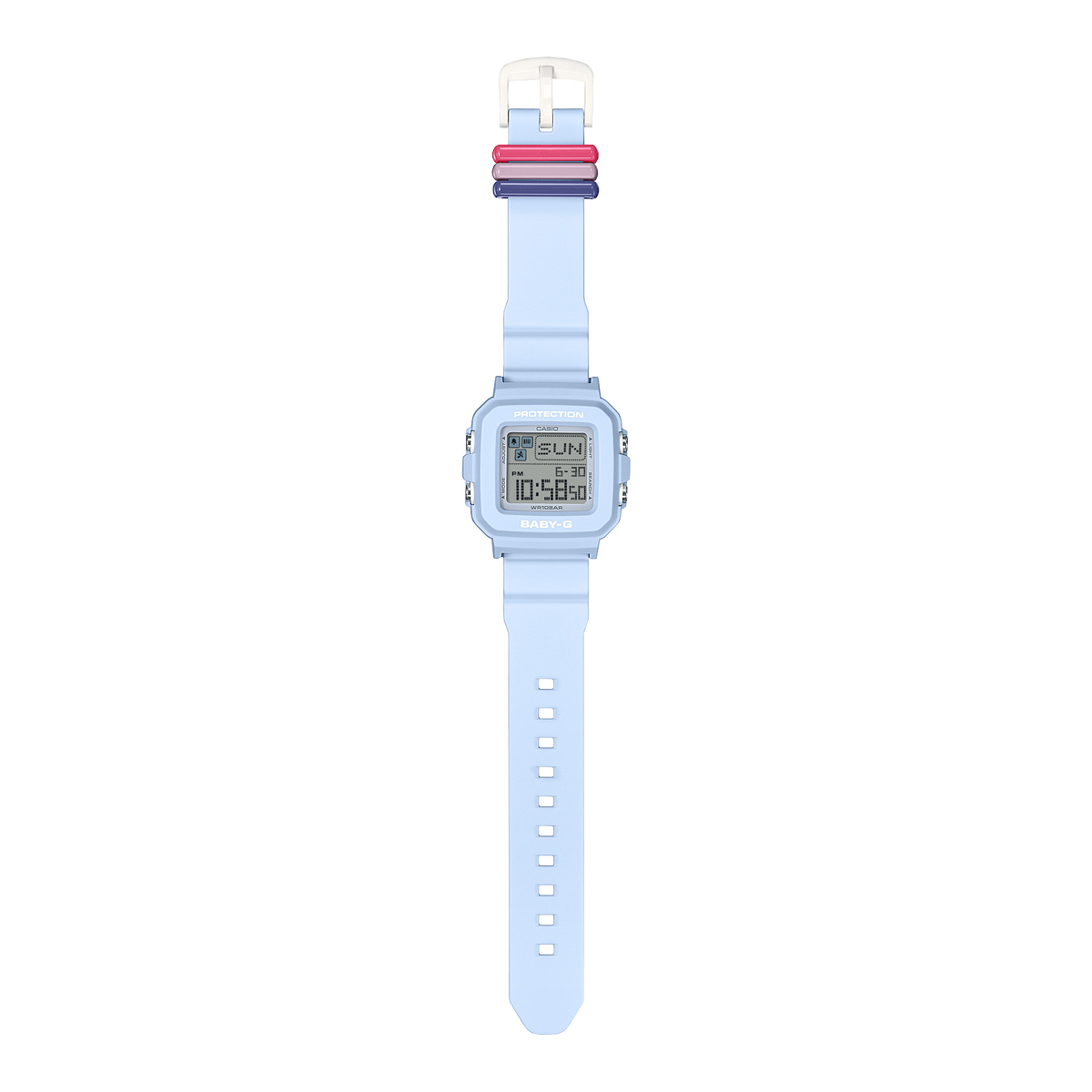 BGD-10 Reloj Baby-G de dama pulsera de caucho digital