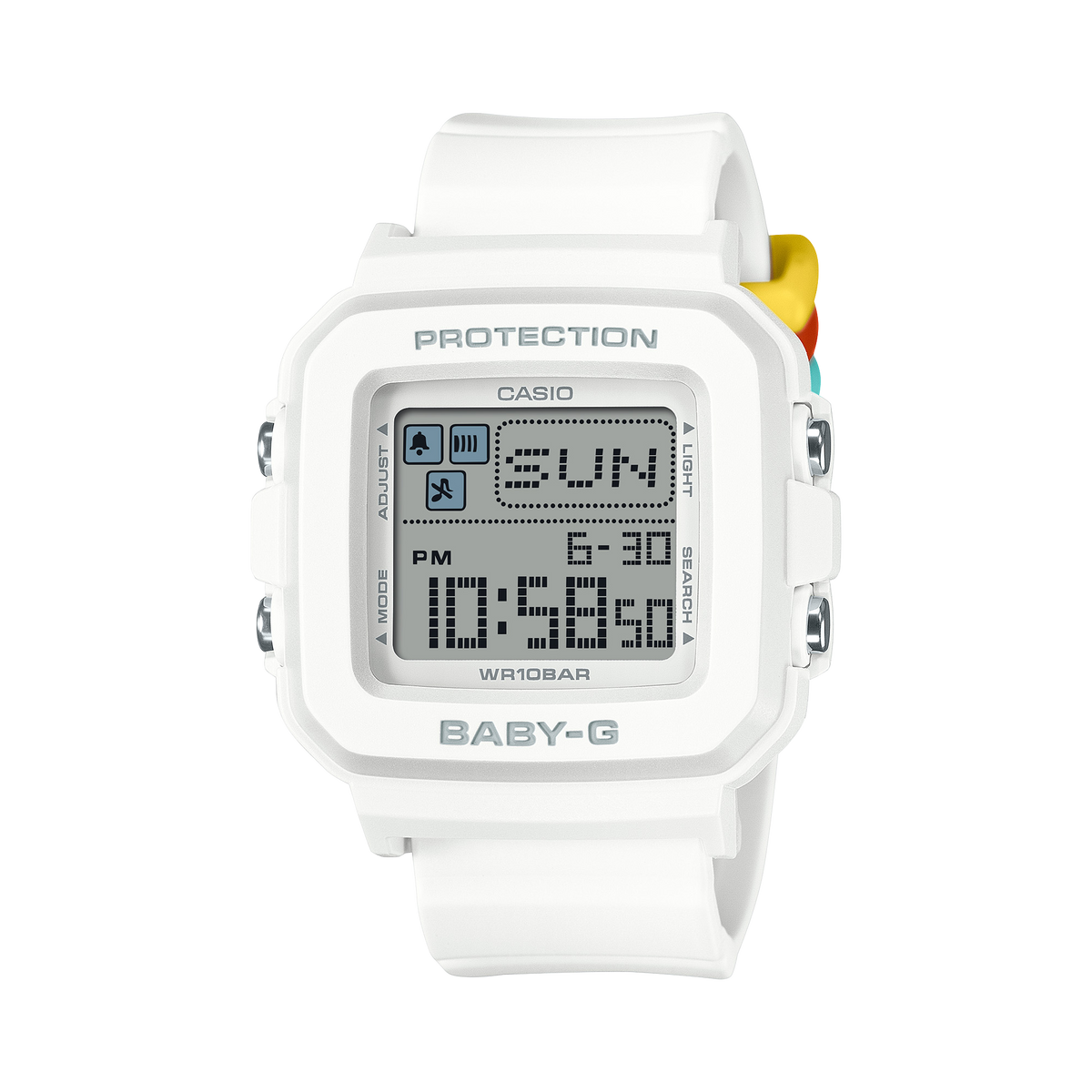BGD-10 Reloj Baby-G de dama pulsera de caucho digital