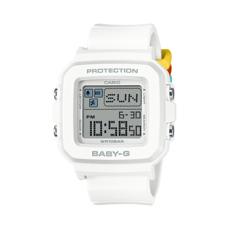 BGD-10 Reloj Baby-G de dama pulsera de caucho digital