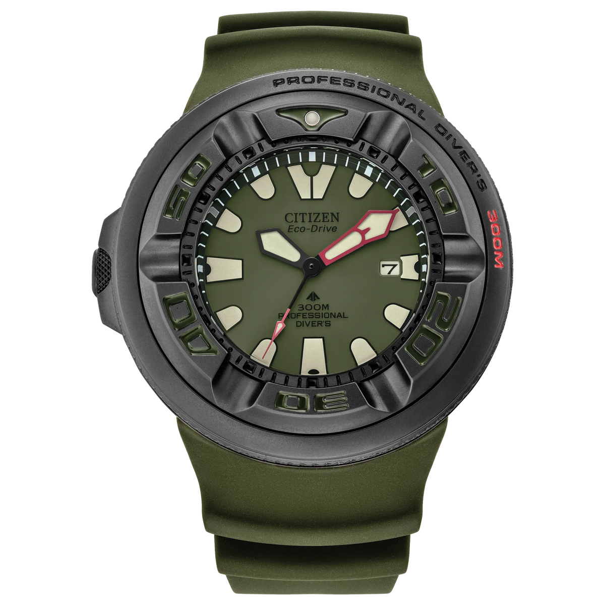 BJ8057-09X Reloj Citizen Promaster Dive Ecozilla de hombre correa de caucho