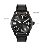 BM6835-15E Reloj Citizen Garrison de caballero pulsera de piel