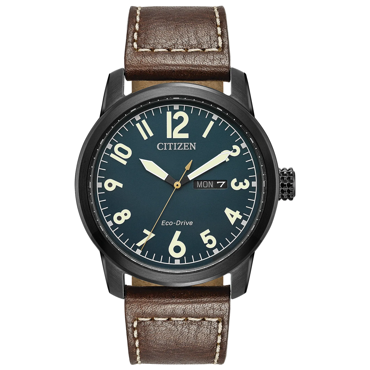 BM8478-01L Reloj Citizen Garrison de caballero pulsera de piel